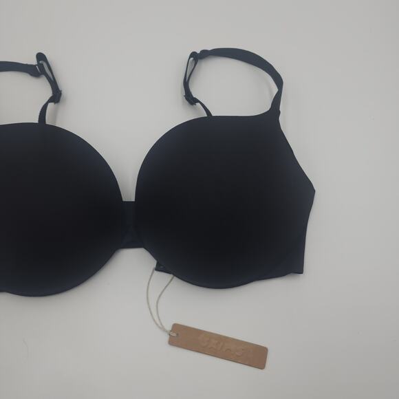 SKIMS Black Bra push up plunge Onyx 36D - Picture 3 of 7